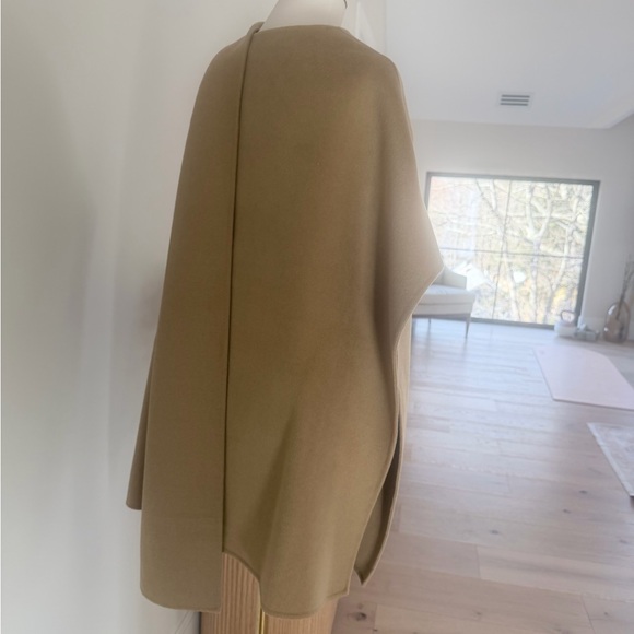NWT COS Tan Wool Cape One size - Picture 4 of 6